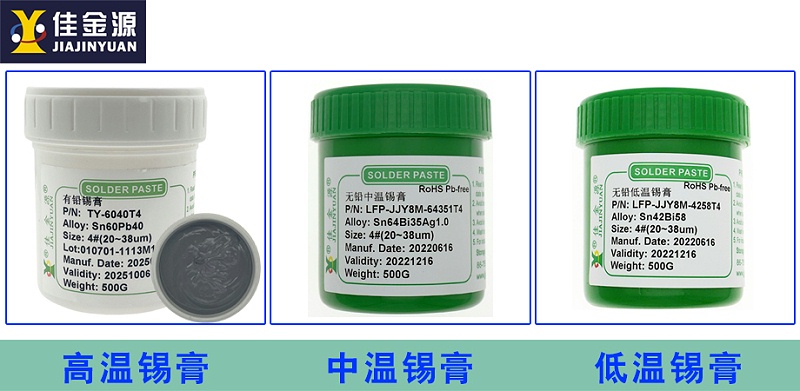 高、中、低溫錫膏